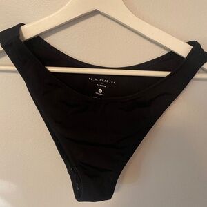 LA Hearts High-cut Bikini Bottoms Sz M